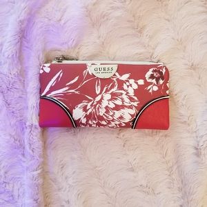 GUESS Floral Foldover Slim Wallet
